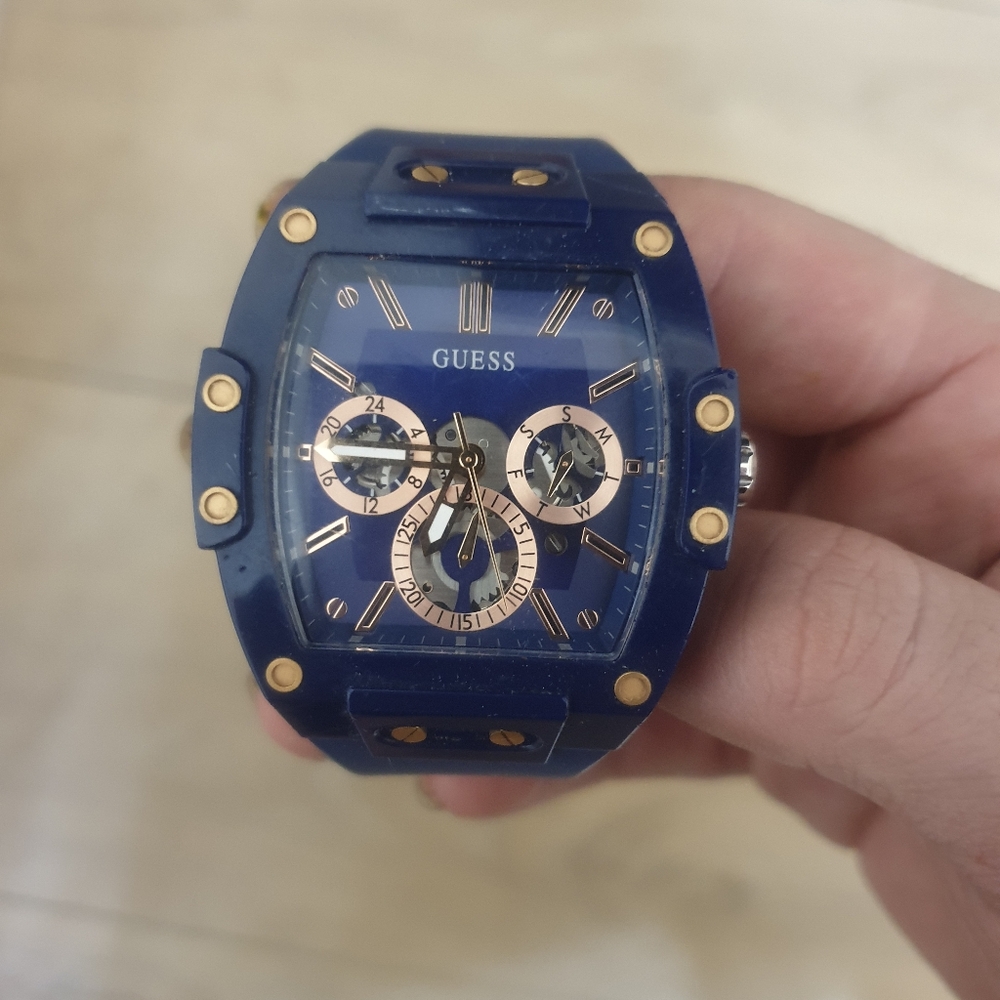 GUESS Blue Chronograph Men's Watch
